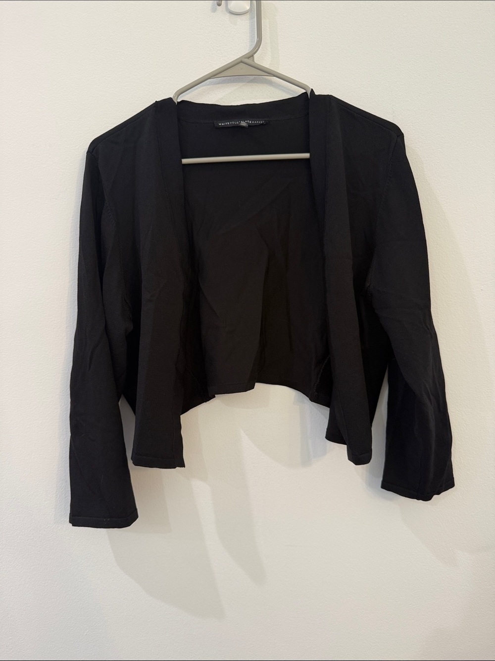 White House Black Market Black Knit Cardigan, XL